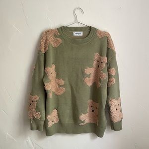 Chunky Knit Teddy Bear Sweater